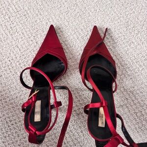 Calvin Klein Strappy Red Heels